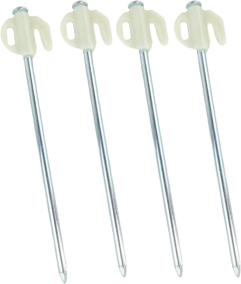Ecotrek Glow Tent Pegs – Steel Camping Ground Stakes for Tent, Tarp & Canopy JP34715 by ECOTREK