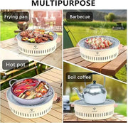 Charcoal Barbecue Gril Portable Charcoal BBQ Grill Stove Home Party Outdoor by dealonline.co.nz