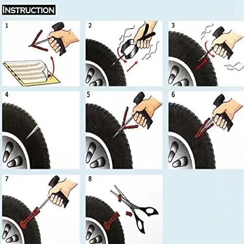 Tyre Repair Plugs 100PCS Brown by salelink.co.nz