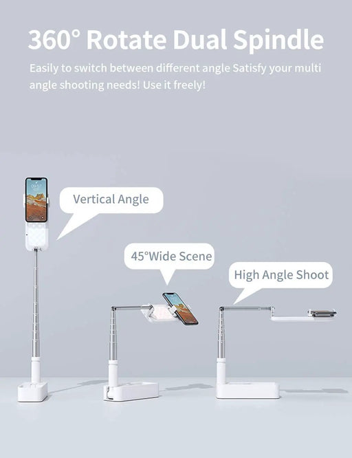 Extendable Selfie Stand 360 Rotation with Phone Holder by salelink.co.nz