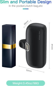 Kuulaa USB C Power Bank 5000mAh black by salelink.co.nz