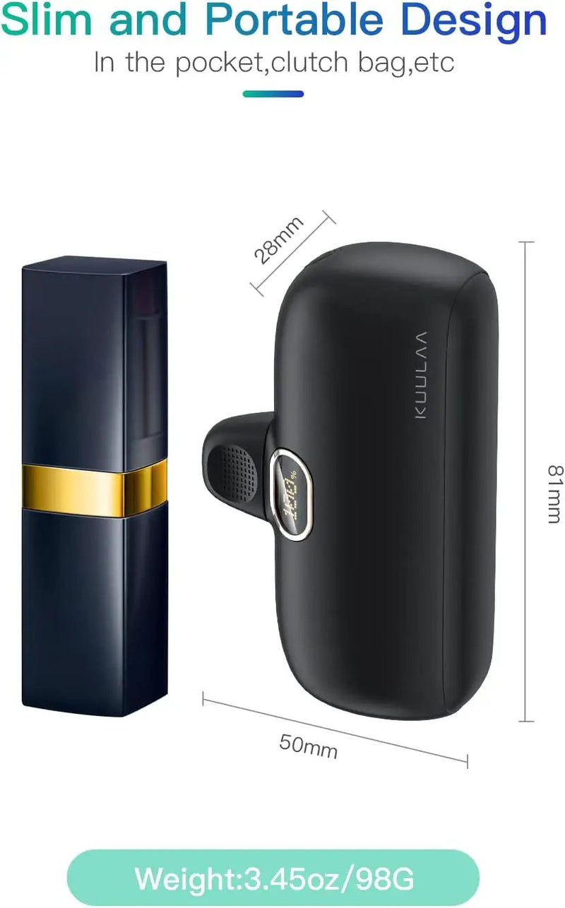 Kuulaa USB C Power Bank 5000mAh black by salelink.co.nz