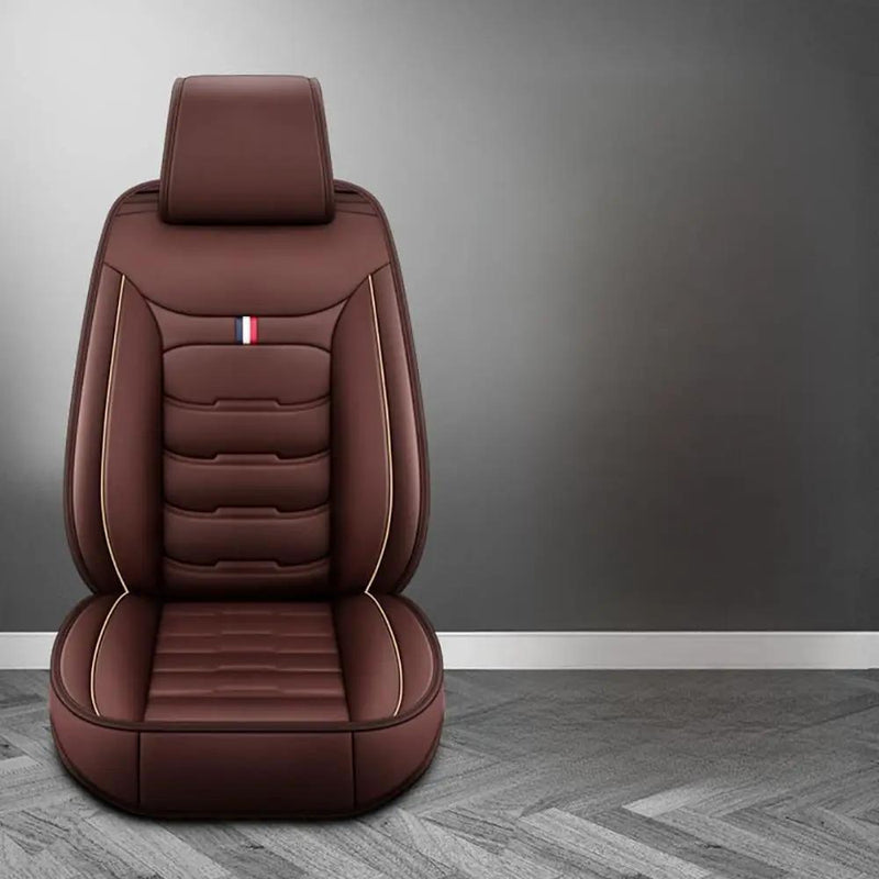Car Seat Cover Faux Leather Cushion 5 Seater Full Set Front Rear Premium Quality by dealonline.co.nz