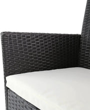 PE/PVC Rattan Patio Chairs & Round Table 3PC Set by dealonline.co.nz