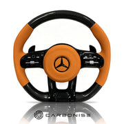 Mercedes-Benz Steering Wheel (Carbon Fiber+Smooth Leather) #51 by CARBONISE