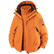 Unisex 3-in-1 Detachable Outdoor Jacket Waterproof Windproof Mountain Coat by dealonline.co.nz
