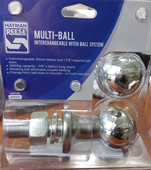 Trojan Tow Balls Towball Multi Ball Kit 7/8” X 60mm Shank T543006 Towball Multi Ball Kit Trojan 7 8 Inch 60mm Shank