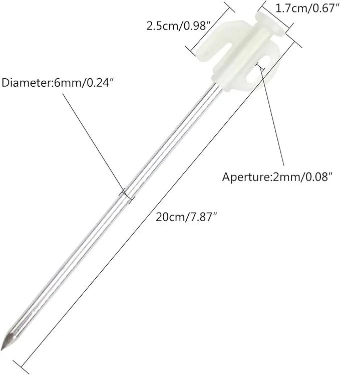 Ecotrek Glow Tent Pegs – Steel Camping Ground Stakes for Tent, Tarp & Canopy JP34715 by ECOTREK