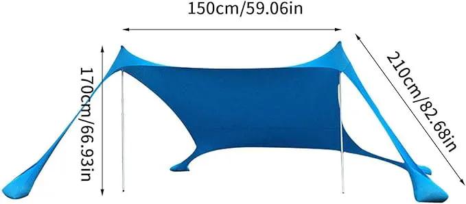 Portable Beach Canopy –Sun Shade Awning CNGH6021 by ECOTREK