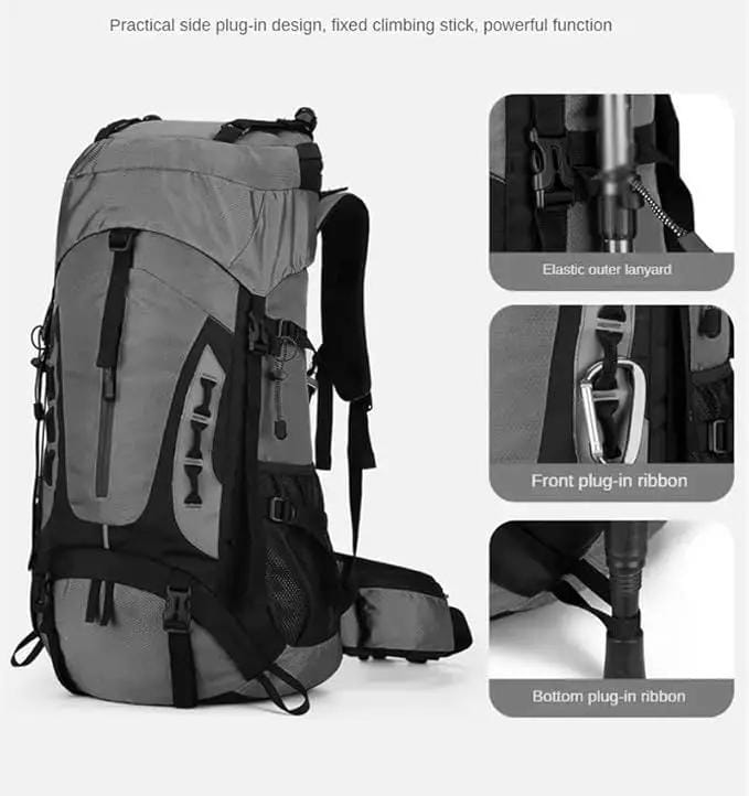 60L Camping & Hiking Backpack – Lightweight Travel Backpack for Outdoor Adventures HNHM1111 by ECOTREK