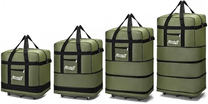 Expandable Extra-Large Travel Duffel Bag with Wheels – Waterproof & Lightweight (6 Wheels) BGMF7155 by ECOTREK