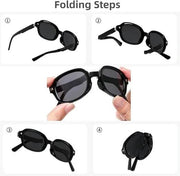 Ecotrek Polarised Folding Rectangular Sunglasses – UV380 Lightweight LX16-21 by ECOTREK