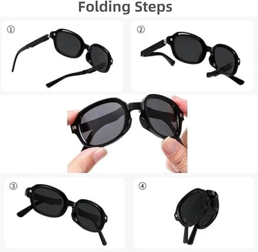 Ecotrek Polarised Folding Rectangular Sunglasses – UV380 Lightweight LX16-21 by ECOTREK