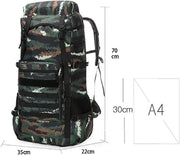 Ecotrek 70L Military Backpack – Tactical Camping, Hiking & Travel Rucksack BDHS5176 by ECOTREK