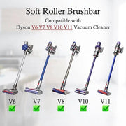 Soft Fluffy Roller Brush Bar Replacement for Dyson V6 V7 V8 V10 V11 by salelink.co.nz