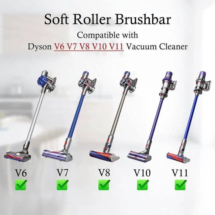 Soft Fluffy Roller Brush Bar Replacement for Dyson V6 V7 V8 V10 V11 by salelink.co.nz