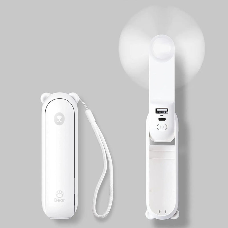 Mini Fan with Power Bank, Flashlight by salelink.co.nz