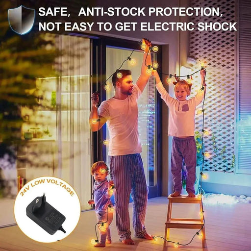 SportZone.co.nz Home & Garden > Lighting > Outdoor Lights 30M LED String Lights G40 Warm White | Outdoor Garden Festoon Lights IP44 Waterproo 30M LED String Lights G40 Warm White | Outdoor Garden Festoon Lights IP44 Waterproo