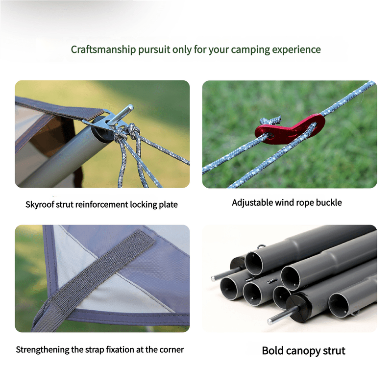 SportZone.co.nz Outdoor Recreation > Camping > Tents 520*420 cm Hexagon Camping Tent Tarp - Waterproof, UV Protection, Sunshade Canopy Shelter for Camping, Hiking, Picnic 520*420 cm Hexagon Camping Tent Tarp - Waterproof, UV Protection, Sunshade Canopy Shelter for Camping, Hiking, Picnic