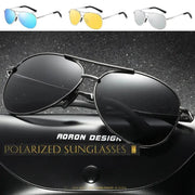 HD Polarized lens Sunglasses Anti-Blue Ray - Silver by dealonline.co.nz