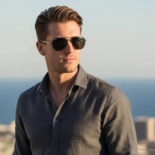 HD Polarized lens Lens Sunglasses Anti-Blue Ray Hydrophobic with Case 4 colours by dealonline.co.nz