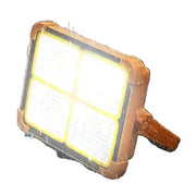 Solar Rechargeable Flood Light 10000mAh IP66 Waterproof Portable Camping & Emergency Light by Habicare