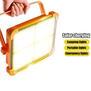 Solar Rechargeable Flood Light 10000mAh IP66 Waterproof Portable Camping & Emergency Light by Habicare
