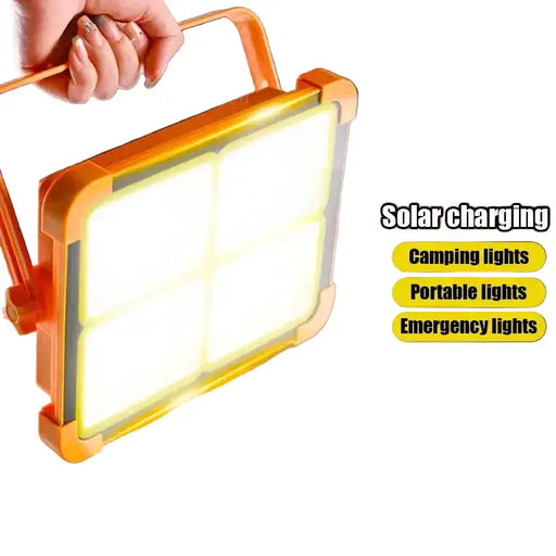 Solar Rechargeable Flood Light 10000mAh IP66 Waterproof Portable Camping & Emergency Light by Habicare