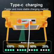 Solar Rechargeable Flood Light 10000mAh IP66 Waterproof Portable Camping & Emergency Light by Habicare