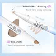 Flortte Glass Sea Collection Dual-Ended Highlight & Contour Pen by Poppy Gifts