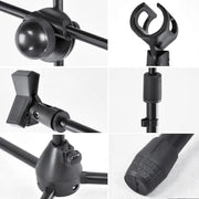 Telescopic Boom Microphone Stand Adjustable Mic Holder Tripod Two Clip 1 to 2 M by salelink.co.nz