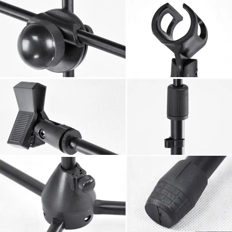 Telescopic Boom Microphone Stand Adjustable Mic Holder Tripod Two Clip 1 to 2 M by salelink.co.nz