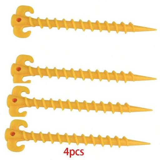 Ecotrek Screw Tent Pegs – 20cm Plastic Spiral Ground Stakes for Camping, Tarp & Outdoor Shelters JP52013 by ECOTREK