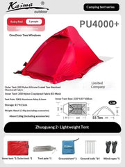 Mead's Supply & Equipment Outfitters limited Tents Ultralight Hiking Tent — 1–2 Person Camping Shelter Ultralight Hiking Tent — 1–2 Person Camping Shelter