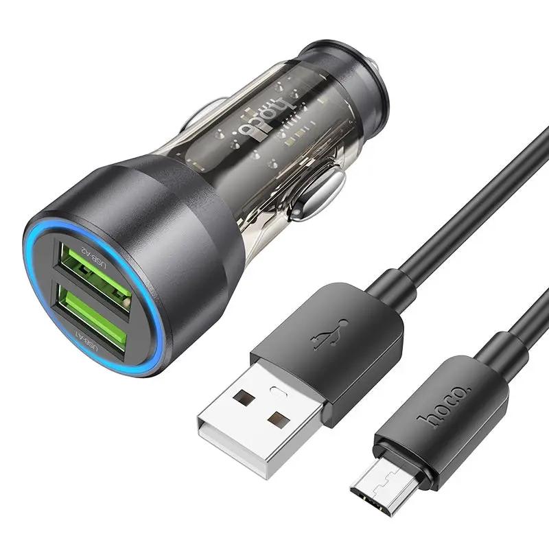 Hoco Car Charger 2xUSB Port Car Charger 36W by salelink.co.nz