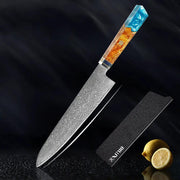Kitchen Set Knife Damascus Steel Kitchen Knife Kitchen Knife Chef Knife Santoku Knife Japanese Knife Kitchen Tool F by China Dropship