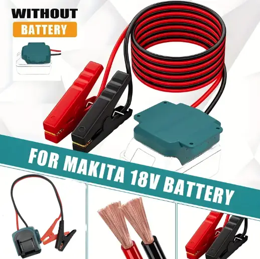 18V Makita 8AWG Jump Starter Cable 1.8m by salelink.co.nz