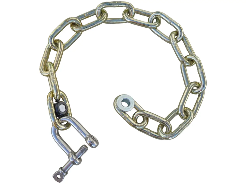 14-Link 8mm Safety Chain - SS D-Shackle, Insert & Washer
