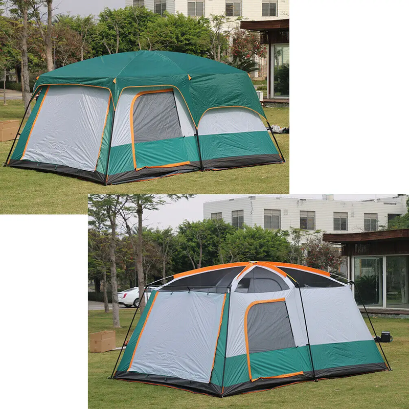 Camping Tent For 5-8Persons 310x220x190cm Green by salelink.co.nz