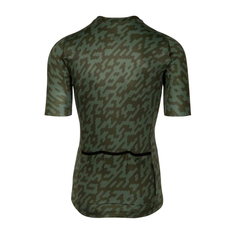 Euro Cycling NZ Clothing Bioracer Spitfire Jersey SS Olive Noise Bioracer Spitfire Short Sleeve Cycling Jersey Olive