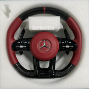 Mercedes-Benz Steering Wheel (Carbon Fiber+Smooth Leather) #55 by CARBONISE