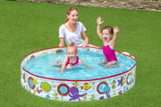 Bestway 1.52m x 25cm Kids Above Ground Pool Under-The-Sea Design by salelink.co.nz