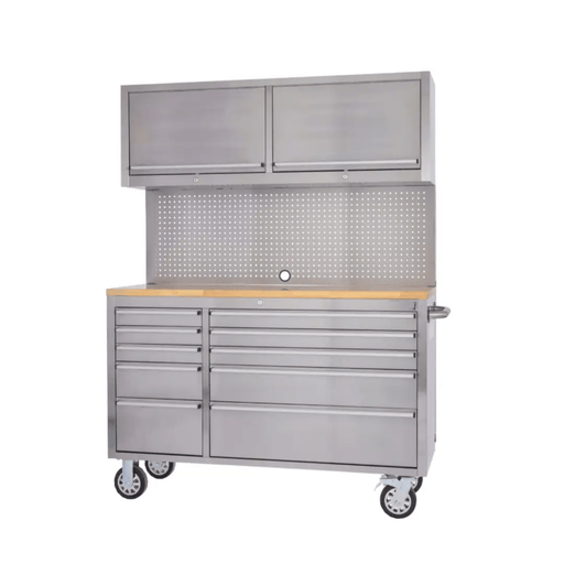 Kiwi Grab Kiwi Grab 55 Inch 12 Drawers Stainless Steel Tool Chest workbench 55 Inch 12 Drawers Stainless Steel Tool Chest workbench