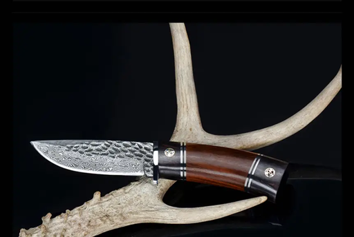 Damascus Steel Tactical Knife with High Hardness by Mead's Supply & Equipment Outfitters limited