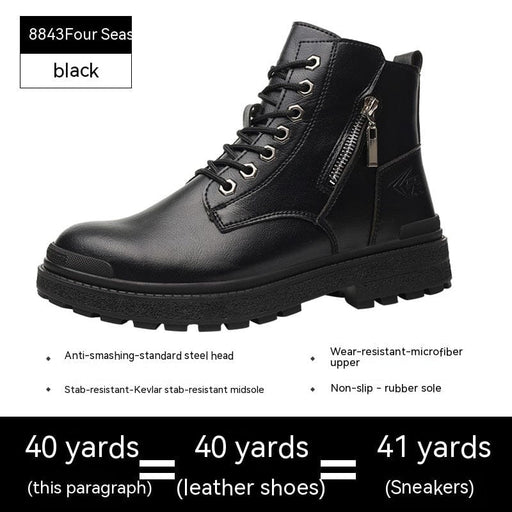 Mead's Supply & Equipment Outfitters limited Protective Work Footwear High Top Anti Impact Protective Work Shoes With Steel Toe Puncture Resistance High Top Steel Toe Protective Work Boots