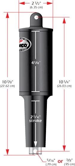 Lenco Trim Tabs Lenco 101 XD (SHORT) Power Cylinder 24V Lenco 101 XD (SHORT) Power Cylinder 24V