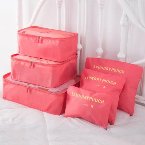 6Pcs Travel Storage Bag Set for Clothes Luggage Packing Cube Organizer Suitcase by dealonline.co.nz