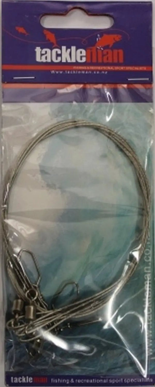 Nylon Coated Wire Trace S/S 100lb x 18" - 3pcs by NZ Diver