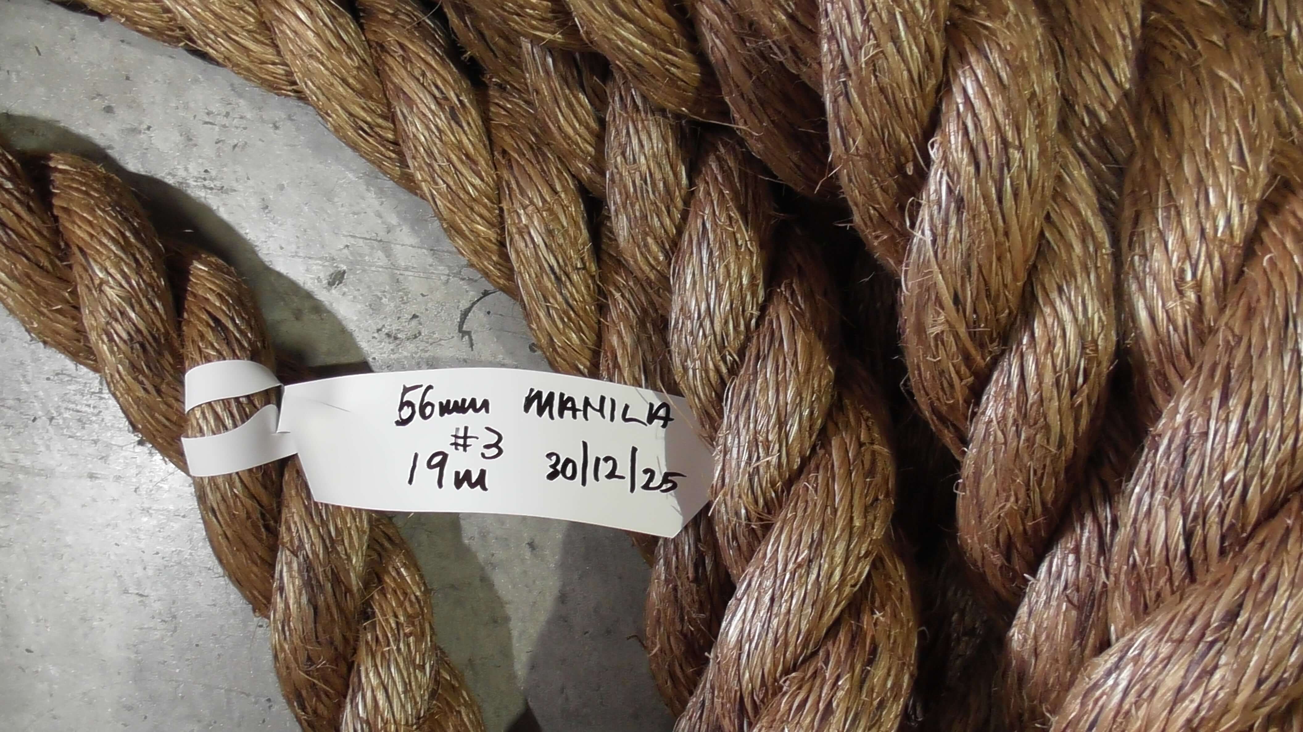 Manila Rope Shorts 56mm x 19 meters