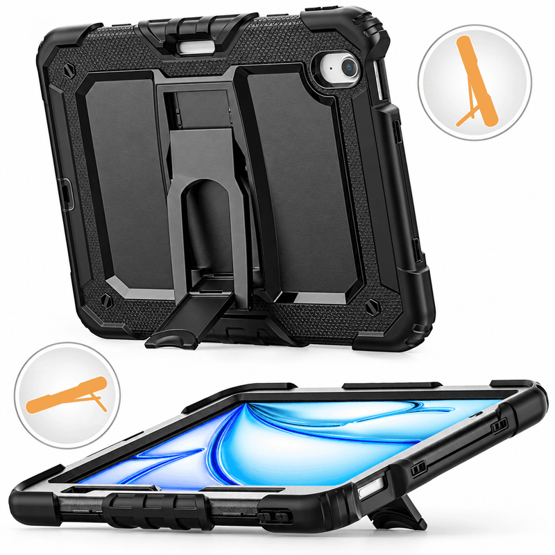 techplus iPad 9.7-inch 6th Generation (2018) Heavy Duty Rugged Shockproof Silicone Case With Built-in Screen Protector iPad 9.7-inch 6th Generation (2018) Heavy Duty Rugged Shockproof Silicone Case With Built-in Screen Protector